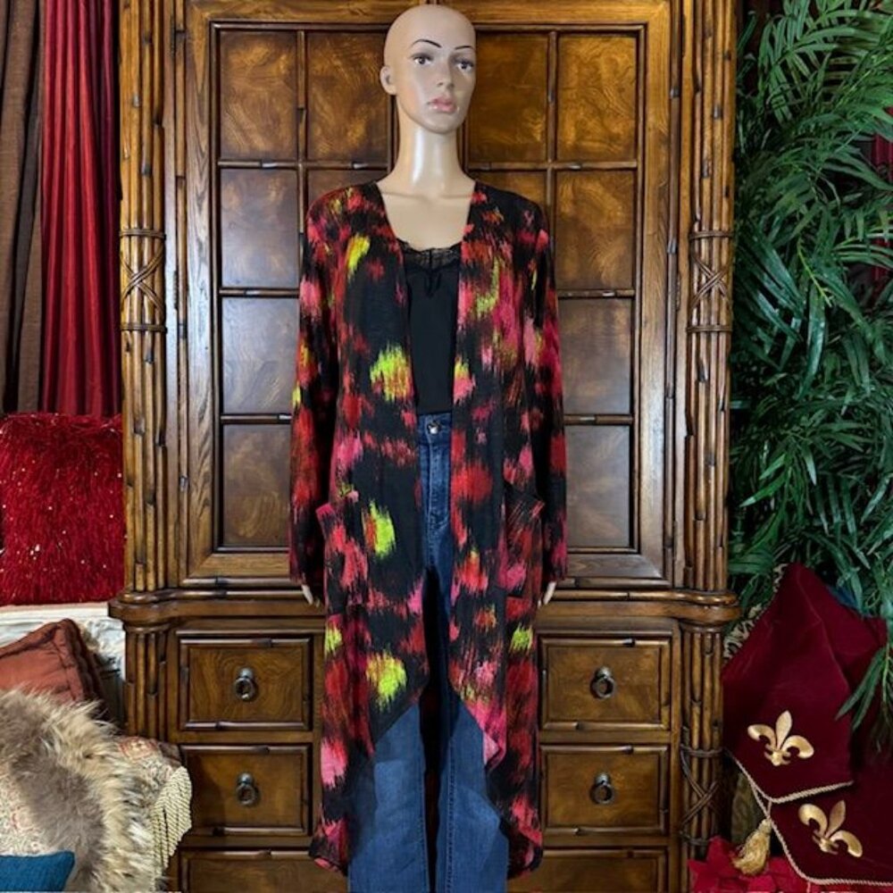 G by Giuliana Color Splash High Low Cardigan Duster